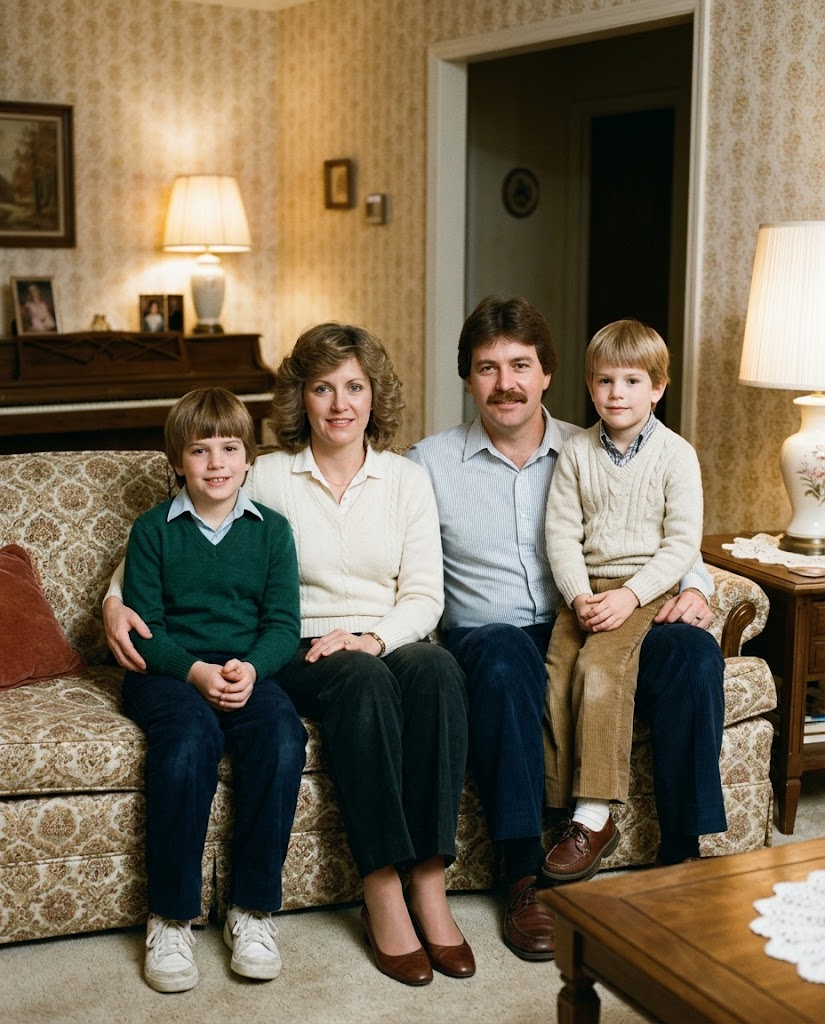 80s family photo
